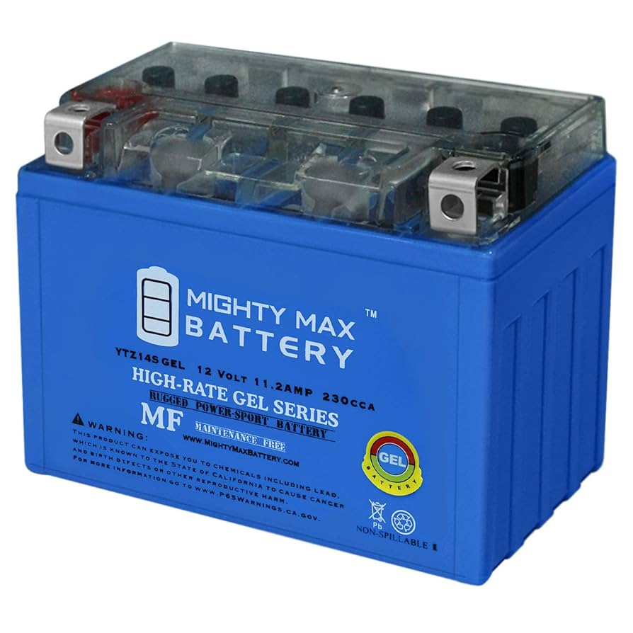 Amazon.com: Mighty Max Battery YTZ14S GEL -12 Volt 11.2 AH